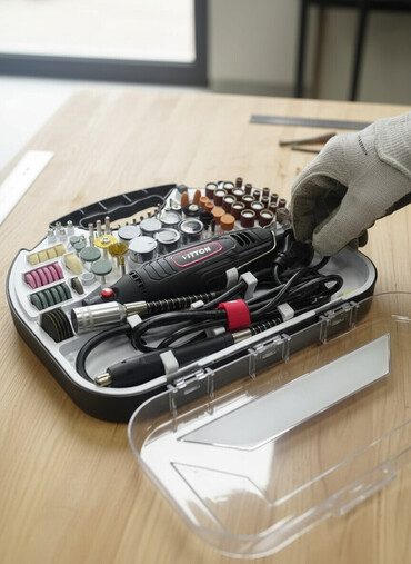 универсальный набор инструментов для дома: Универсальный набор роторного инструмента в удобном кейсе, идеально