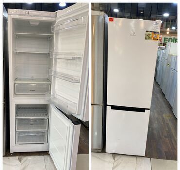 Холодильники: Б/у 2 двери Indesit Холодильник Продажа, цвет - Белый