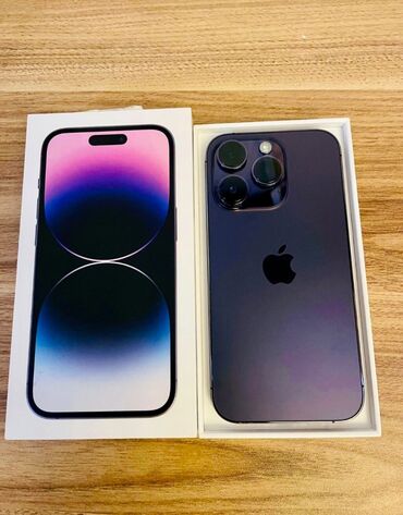 ccit a103 pro: IPhone 14 Pro, 128 GB, Deep Purple, Barmaq izi, Face ID, Sənədlərlə