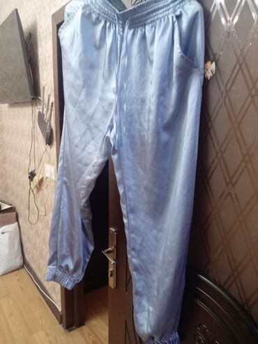 Брюки, Bershka, XL (EU 42), цвет - Голубой