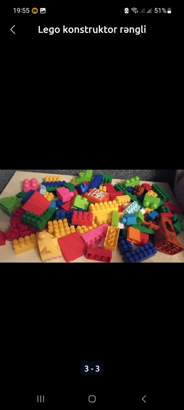 uşaq inkişafı metodikası: Lego oyun.zehni inkisaf etdiren oyuncaq.100 cox