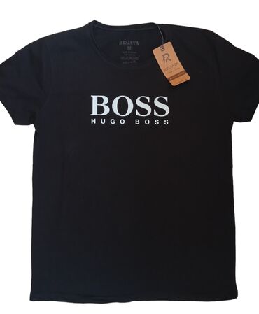 rock fan majice: Men's T-shirt Hugo Boss, M (EU 38), bоја - Crna