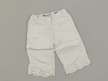 spodnie 158 dziewczynka: Spodnie 3/4 Monsoon, 4 lata, wzrost - 104 cm., Len