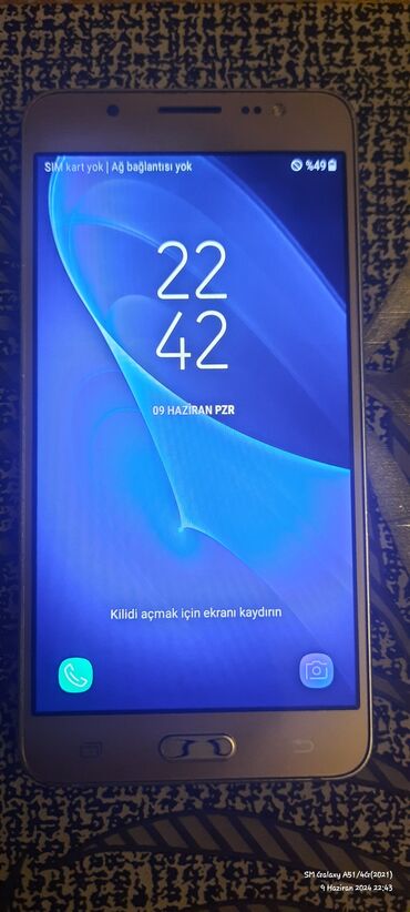 ikinci əl kandisaner: Samsung Galaxy J5 2016, 16 GB, rəng - Qızılı, Sensor, İki sim kartlı