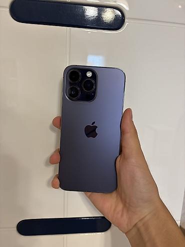 Уюлдук телефондор жана аксессуарлар: IPhone 14 Pro Max, Колдонулган, 128 ГБ, Deep Purple, 82 % — 2
