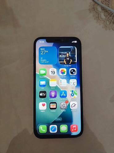 iphone 11 arxalıq: IPhone 12, Qara, Face ID — 1