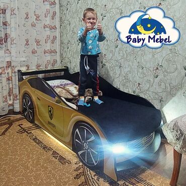 кровать для малыша: Кровать-машина, Для девочки, Для мальчика, Новый