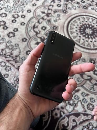 maxfone max 9: Samsung Galaxy A01, 32 GB, rəng - Qara, İki sim kartlı — 2
