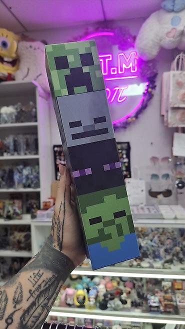 коробки крафт: Подарочный набор в стиле Minecraft. Состав: - Фигурная — 1