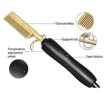 optimal electronics epilyator: Saç və saqqal üçün elektrikli isti daraq - Funksiya: Saçı — 5