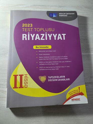 Riyaziyyat Testlər 11-ci sinif, 2-ci hissə, 2023 il