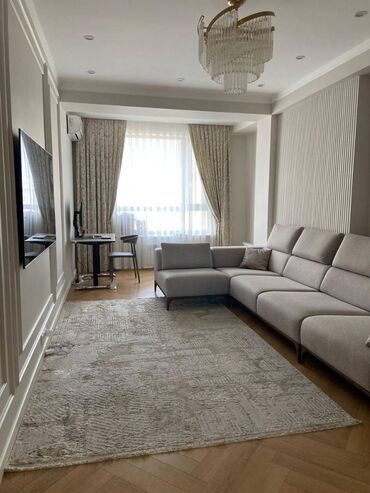 3 бөлмө, 105 кв. м, Элитка, 5 кабат, Дизайнердик ремонт