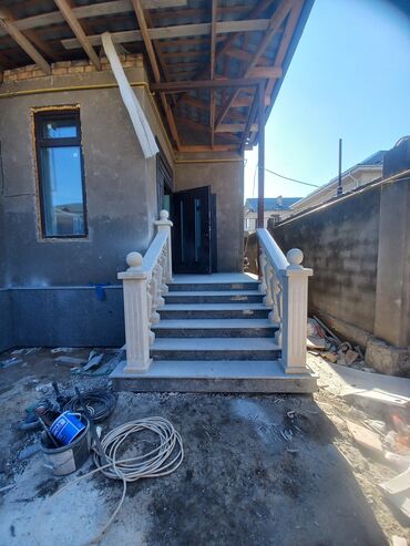 Мраморные и гранитные работы: Сары таш гранит балясина установка кылабыз — 25