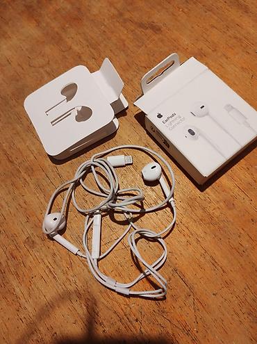 bežične slušalice za iphone cena: Earpods lightning konektor iphone slusalice koriscene bukvalno 10 — 5