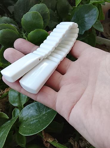 təşbeh: Чётки вертолёт ручной работы - Material: parlaq ağ plastik - — 4