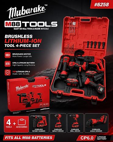 №: 4447 Məhsulun adı: Elektrik alət dəsti Mubarake, M88 Tools CP6.0 lalafo.az -da №: 4447 Məhsulun adı: Elektrik alət dəsti Mubarake, M88 Tools CP6.0