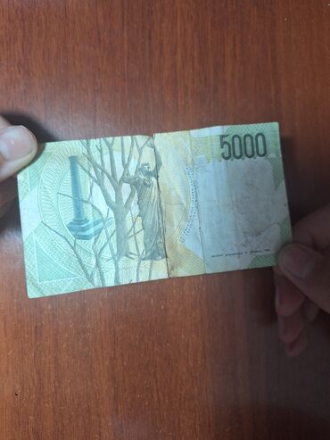 Купюры: 5000 лир итальянские 
Купюра в хорошем состоянии есть дефекты