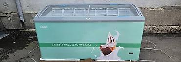 Морозильные шкафы, лари: Морозильный ларь XINGX с панорамными раздвижными стеклянными крышками — 2