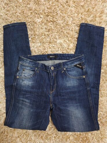 Farmerke: Original REPLAY farmerke – tamno plavi denim sa prijatnim izbledelim — 4