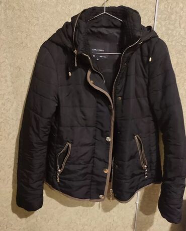 куртка командор: Женская куртка Zara, M (EU 38), цвет - Черный