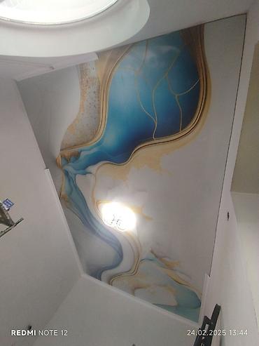 Натяжной потолок: Натяжной потолок Матовое, 3D потолки, Глянцевое Гарантия, Демонтаж, Монтаж — 15