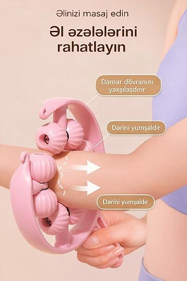 Masajorlar: №: 7053 Məhsulun adı: Masaj roliki No Brand Pink Brend: No Brand — 4