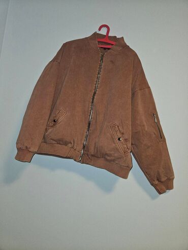 Bomberi: Ženska bomber jakna XL-XXL u boji terakote dužina 66 cm po.pazuh pazh — 4