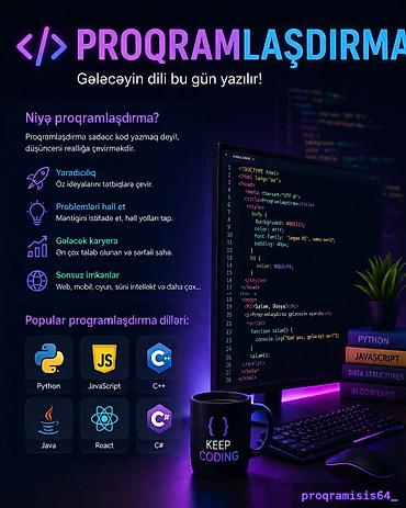 hova yuk masini: Kompüter kursu: Proqramlaşdırma — 1