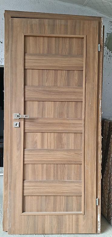 seyfi qapi: Taxta-naqişli daxili qapı dəsti - Material: ağac teksturalı — 1