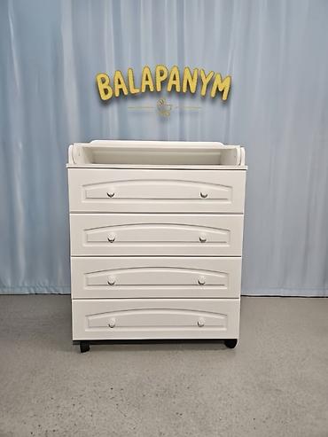 Детский комод: Детский комод, С пеленальным столиком, ЛДСП, цвет - Белый — 7