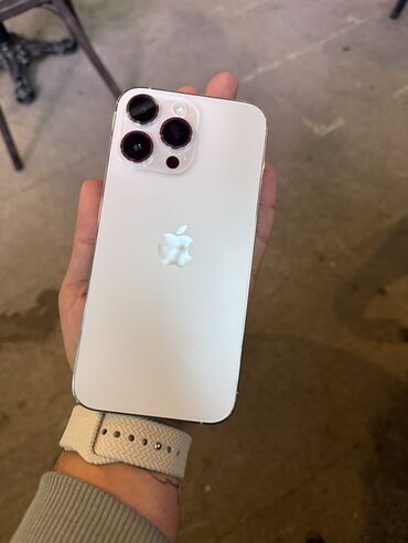ayfon 11 işlenmiş: IPhone 14 Pro Max, 256 ГБ, Matte Silver, Беспроводная зарядка, Face ID