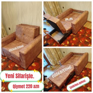 kunc divani: Yeni, Kreslo-kravat, Parça, Kredit yoxdur, Şəhərdaxili pulsuz çatdırılma