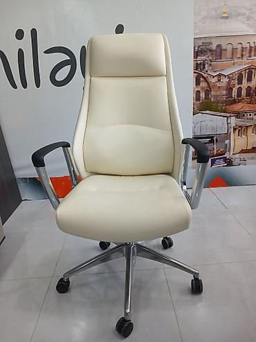təzə mebellər: Ofis kreslosu – yüksək arxalı, erqonomik dizayn - Material: yumşaq — 5