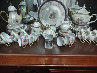 cay servis: Çay dəsti, rəng - Ağ, Keramika, Madonna, 6 nəfərlik, Yaponiya