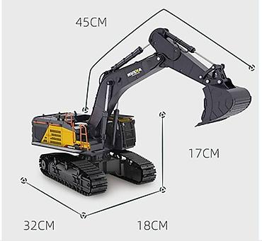 transmitter: Huina 1592 RC Exkavator . Li-Ion 18650 battery 7.4V — 3