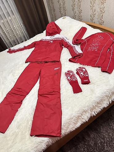 лыжные костюмы: Комплект зимней экипировки BOSCO «Russian Olympic Team», красный — 3