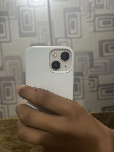 IPhone 13 mini, Б/у, 128 ГБ, Белый, Зарядное устройство, Защитное стекло, Чехол, 87 %