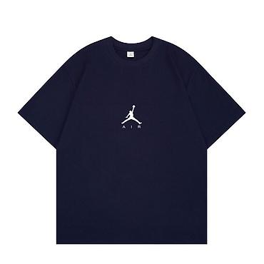 nike tech flecce: Мужская футболка, M, Air Jordan, Новый, цвет - Синий, Самовывоз, Платная доставка — 1