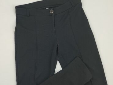 białe dzianinowe spodnie: Material trousers, M (EU 38), condition - Very good