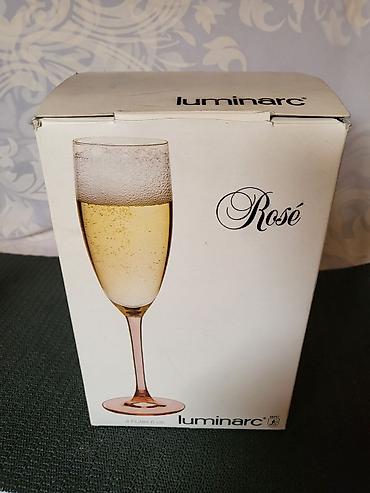 Čaše: Case nove za vino Luminarc,Francuska iz 80/90ih godina. Nove — 8
