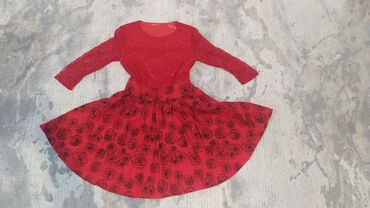 рубашка с коротким рукавом: Вечернее платье, Коктейльное, Короткая модель, С рукавами, 2XL (EU 44)