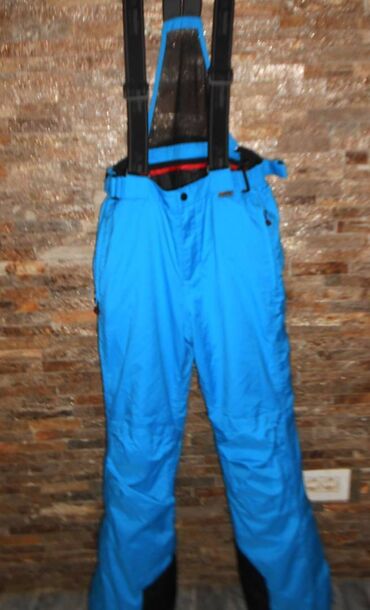 prugaste pantalone: Ski pants, S (EU 48), color - Turquoise