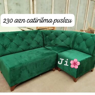 Masa və oturacaq dəstləri: Künc divan, Yeni, Açılmayan, Bazasız, Parça, Şəhərdaxili pulsuz çatdırılma