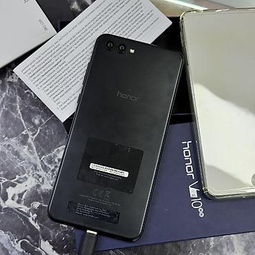 Honor: Honor View 10, Б/у, 128 ГБ, цвет - Черный, 2 SIM — 1