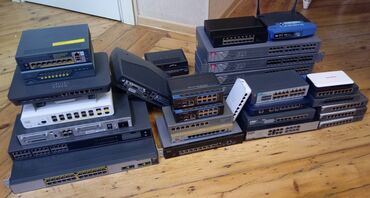 Modemlər və şəbəkə avadanlıqları: Hər növ Sviç və Gateway çox sayda çox ucuz qiymətə İdeal vəziyyətdə — 1