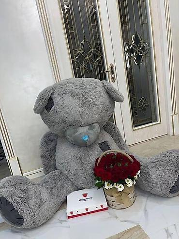 besik oyuncaq: 🧸🤎 2 METRLİK TEDDY MİŞKA 🤎🧸 Sevdiyiniz insanı adi hədiyyə ilə yox — 1
