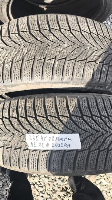 колеса зимние: Шиналар 235 / 45 / R 18, Кыш, Колдонулган, Жуп, Жеңил унаалар, Корея, Nexen