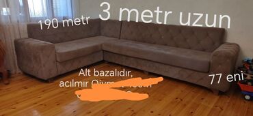 Divanlar: Künc divan, İşlənmiş, Bazalı, Çatdırılma yoxdur