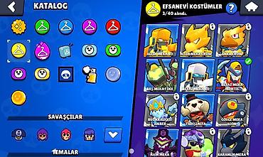 Kolleksiya kartları: Brawl Stars oyun hesabı - Profil: “KARA \ güclü”, ID etiketi — 4