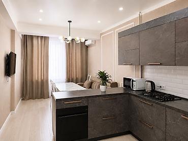 hostel osh: Студия, Нижний Джал (Джал-23), Душевая кабина, Постельное белье, Кондиционер — 3